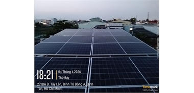Cung cấp, thi công điện mặt trời mái nhà Solar hoà lưới bám tải 3 pha 15kw