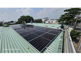 Cung cấp, Thi công hệ điện năng lượng mặt trời mái nhà Solar hoà lưới bám tải 1 pha 10kw Tân Phú