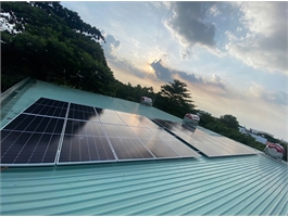 Cung cấp, Thi công hệ điện năng lượng mặt trời mái nhà Solar hoà lưới bám tải 1 pha 10kw Tân Phú